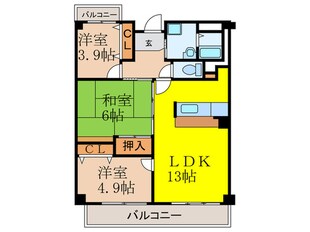 コジープレースの物件間取画像